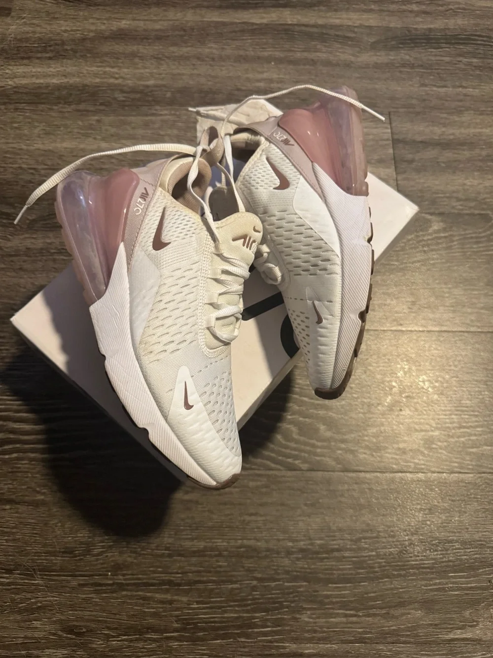 Women's Nike Air Max 270 White/Platinum Violet (AH6789 120)